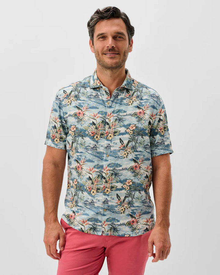 ALMANZO BUTTON UP SHIRT (LAGUNA) - JOHNNIE- O