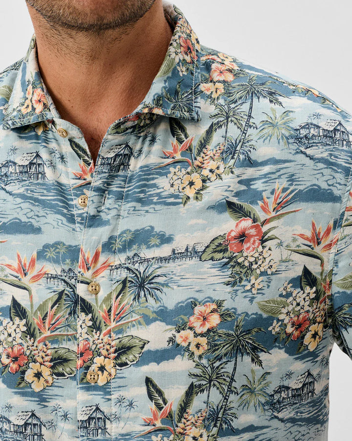 ALMANZO BUTTON UP SHIRT (LAGUNA) - JOHNNIE- O