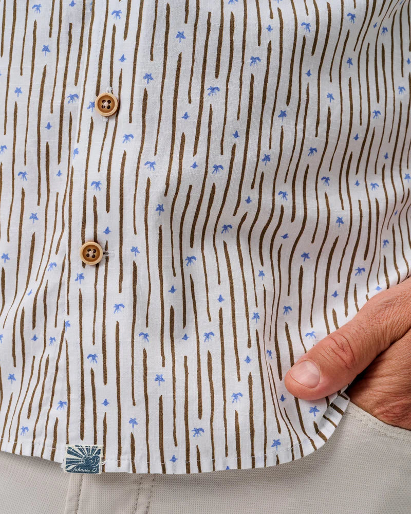 SHORT SLEEVE PENDOLA SHIRT (WHITE) - JOHNNIE-O