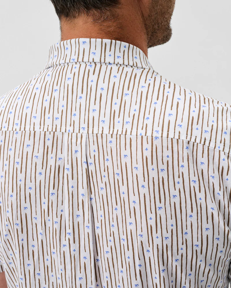 SHORT SLEEVE PENDOLA SHIRT (WHITE) - JOHNNIE-O