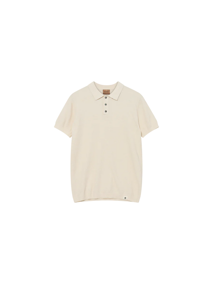 KYLE BOUCLE POLO (ECRU) - MOS MOSH GALLERY