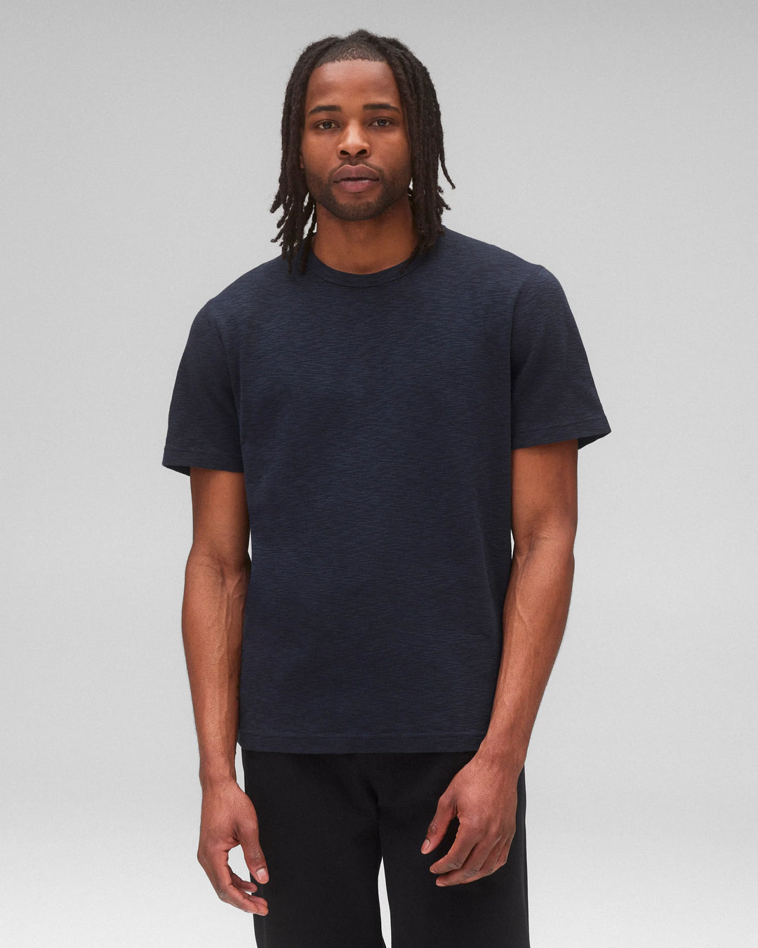KNIT SLUB T-SHIRT (NAVY) - REIGNING CHAMP