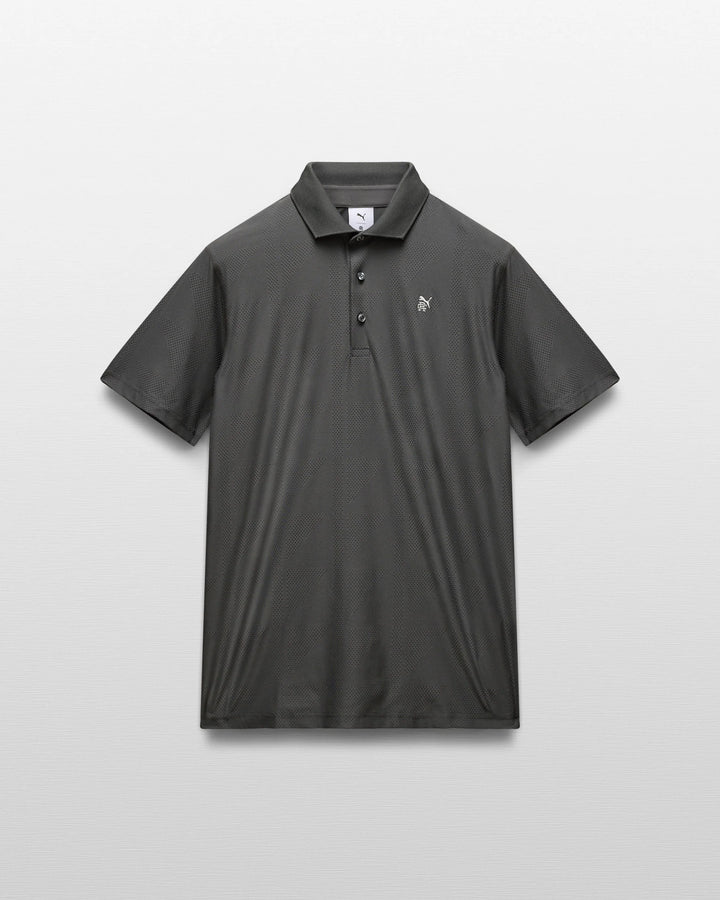 PUMA X RC MATTR JACQUARD POLO (DUSKY GRAY) - REIGNING CHAMP