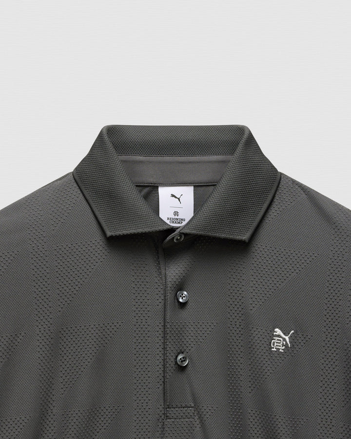 PUMA X RC MATTR JACQUARD POLO (DUSKY GRAY) - REIGNING CHAMP