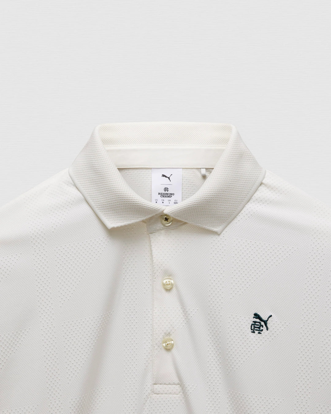 PUMA X RC MATTR JACQUARD POLO (WARM WHITE) - REIGNING CHAMP