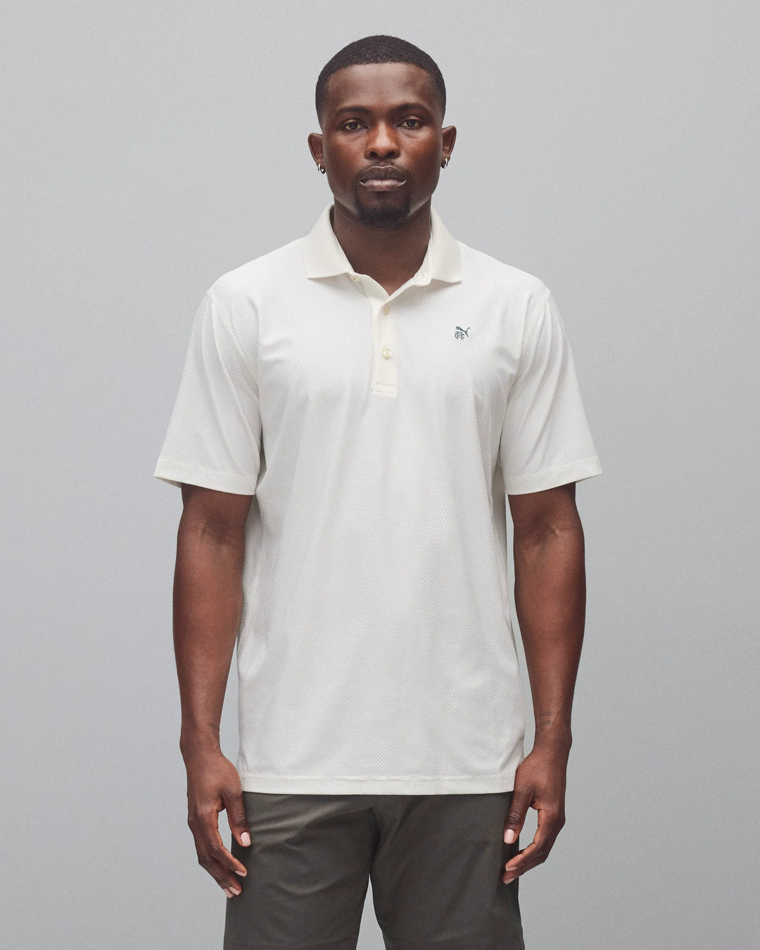 PUMA X RC MATTR JACQUARD POLO (WARM WHITE) - REIGNING CHAMP