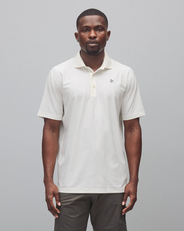 PUMA X RC MATTR JACQUARD POLO (WARM WHITE) - REIGNING CHAMP