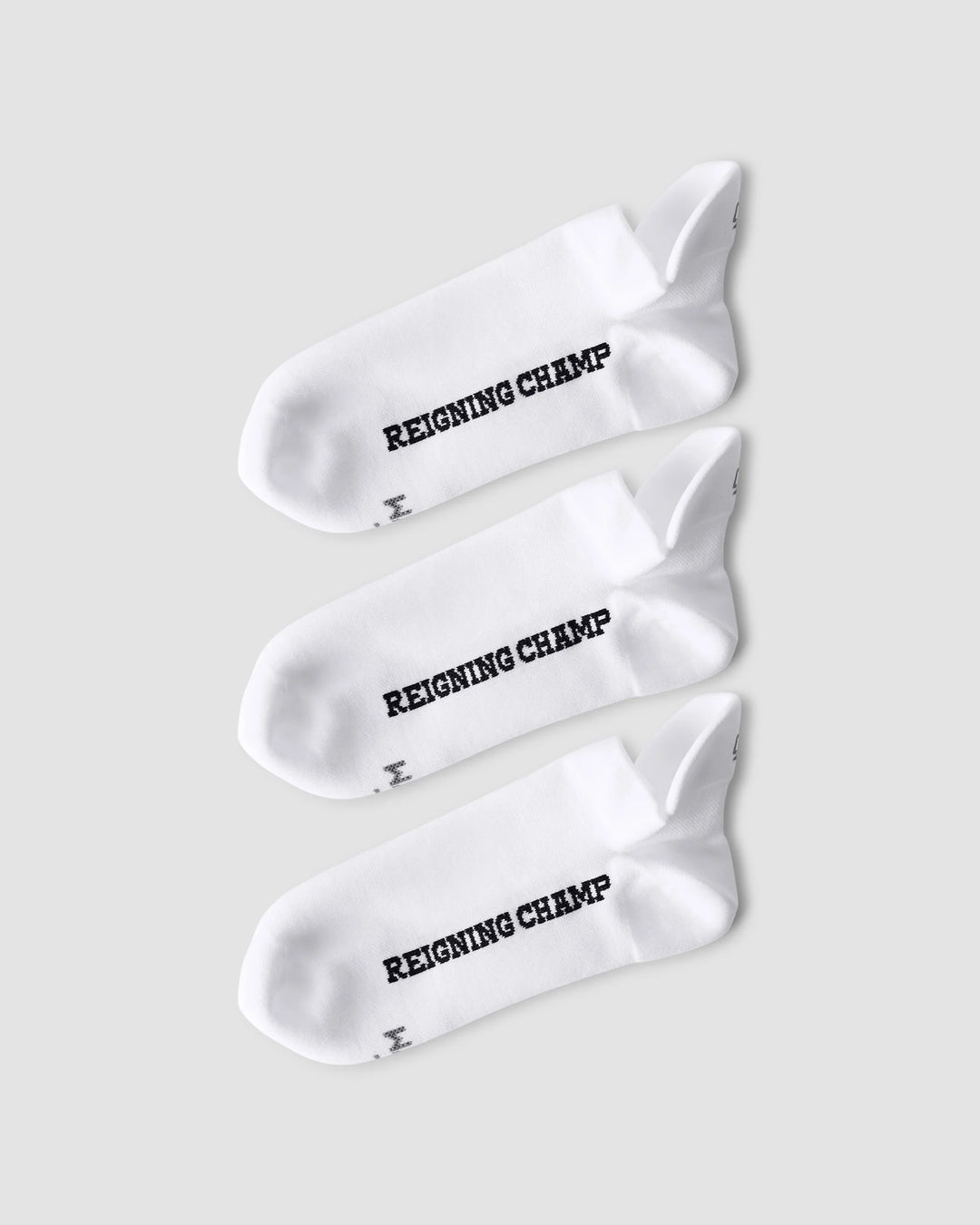 3 PACK TAB SPEED SOCKS (WHITE) - REIGNING CHAMP