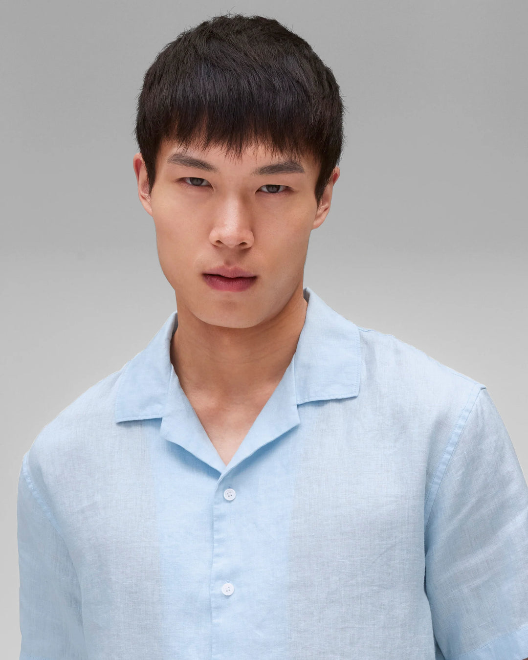 LINEN RETREAT CAMP SHIRT (LIGHT BLUE) - REIGNING CHAMP