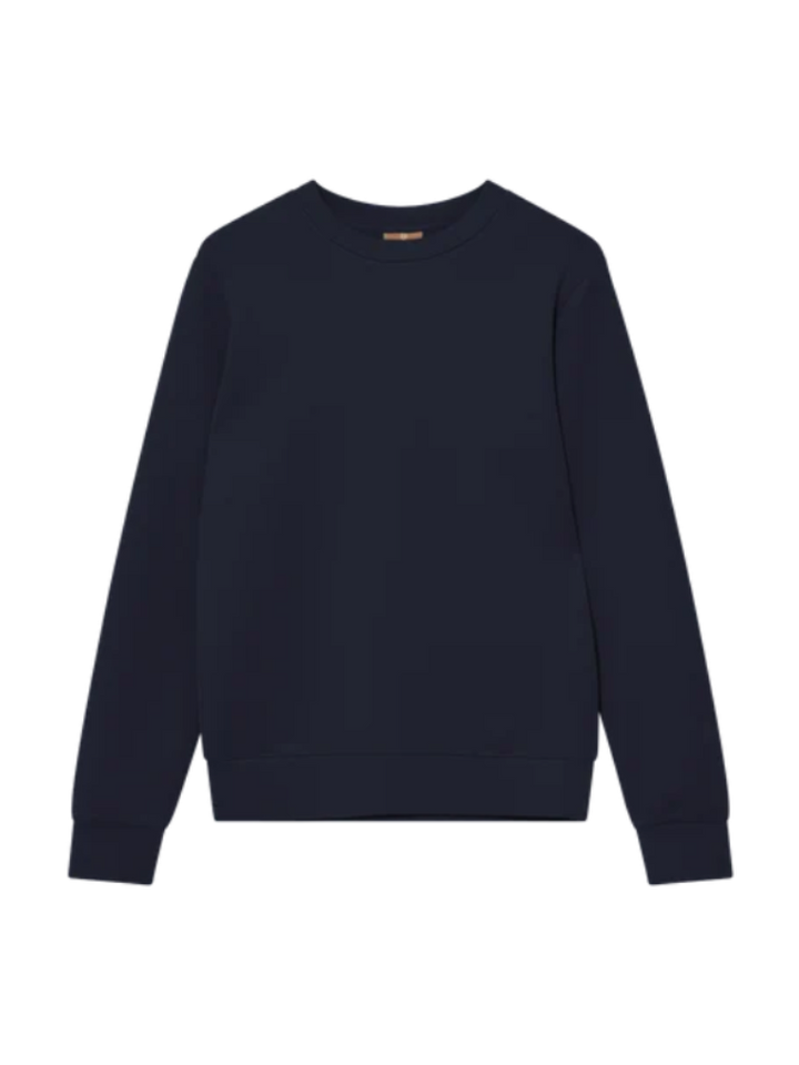 ABEL CREW NECK SWEAT (NAVY) - MOS MOSH GALLERY