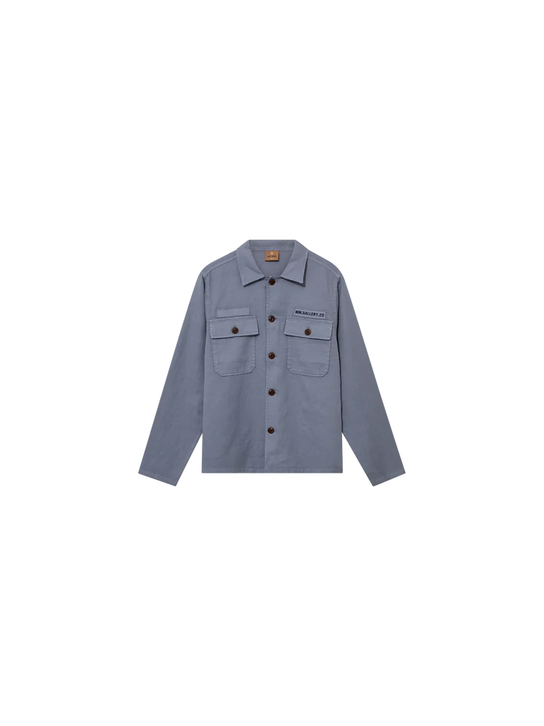MARCELLO PORRO OVERSHIRT (FLINT STONE) - MOS MOSH GALLERY