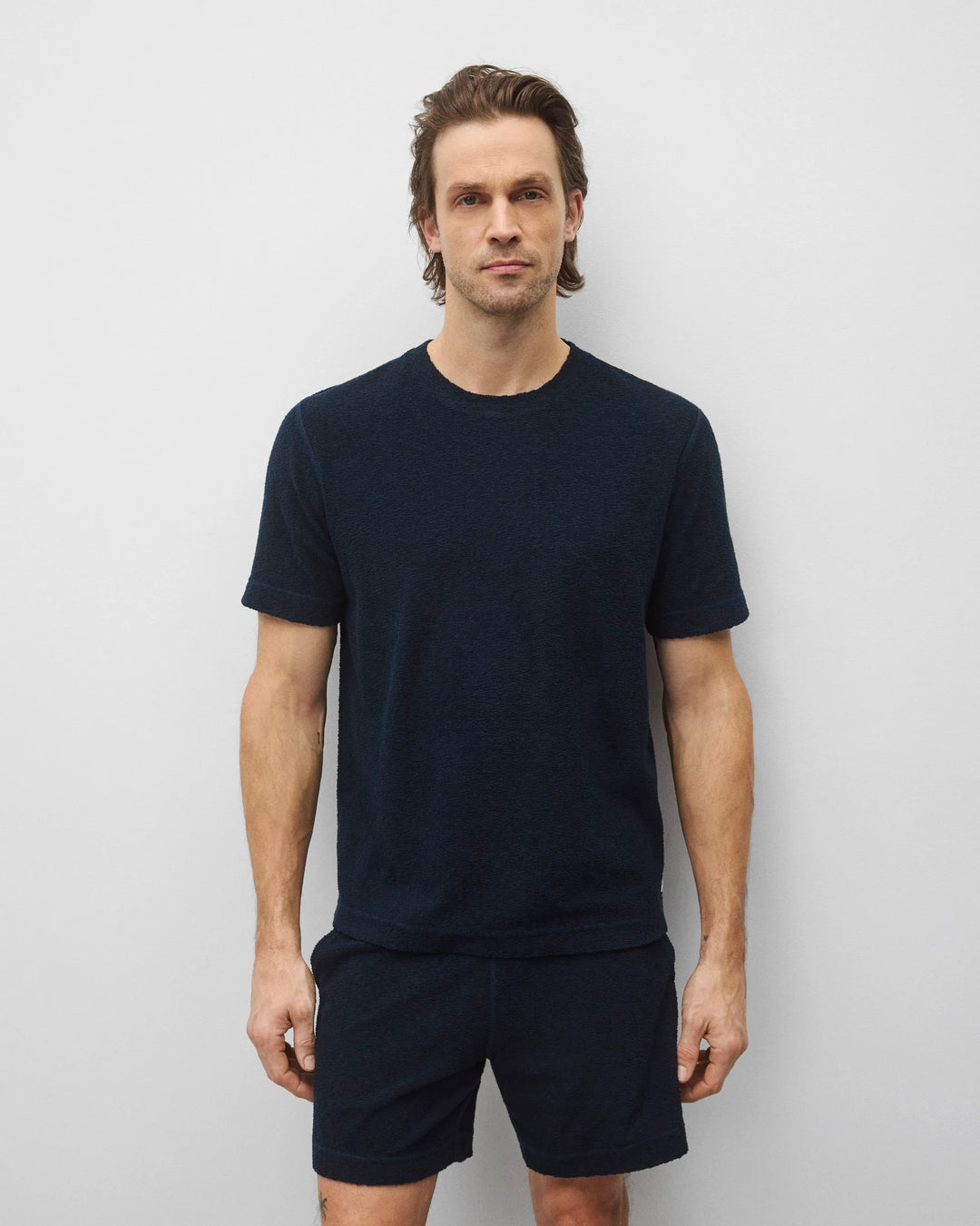 TEXTURED STANDARD T-SHIRT (NAVY) - REIGNING CHAMP