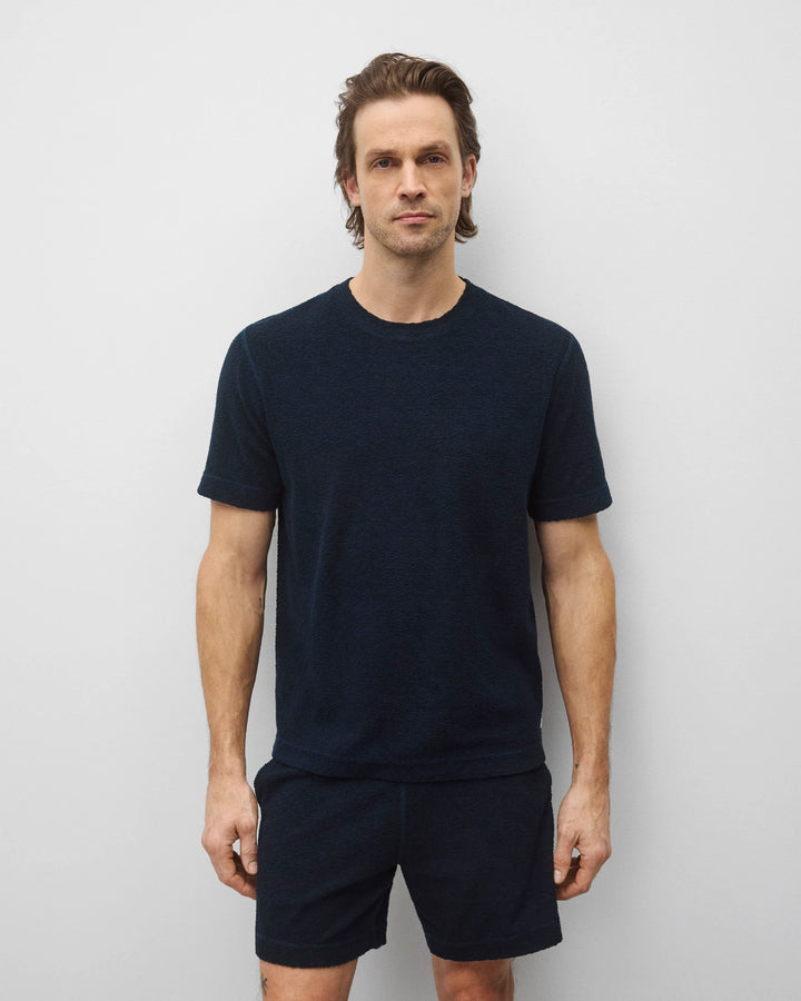 TEXTURED STANDARD T-SHIRT (NAVY) - REIGNING CHAMP