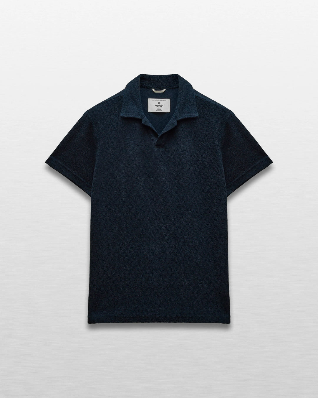 TEXTURED TERRY POLO (NAVY) - REIGNING CHAMP