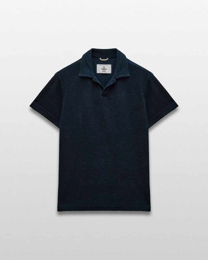 TEXTURED TERRY POLO (NAVY) - REIGNING CHAMP