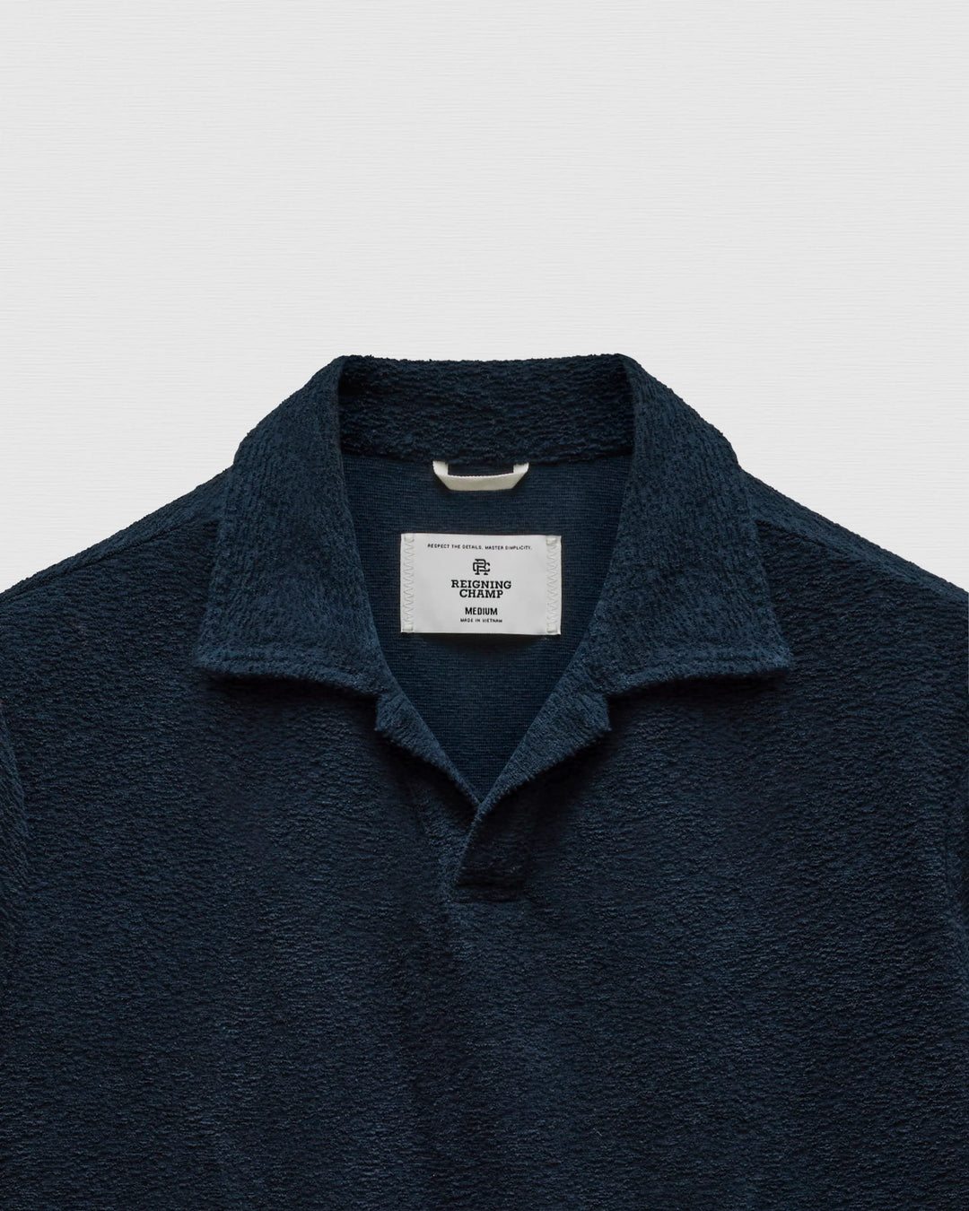 TEXTURED TERRY POLO (NAVY) - REIGNING CHAMP
