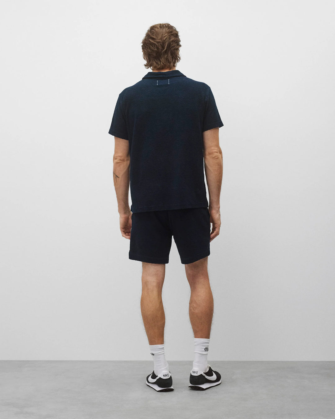 TEXTURED TERRY POLO (NAVY) - REIGNING CHAMP