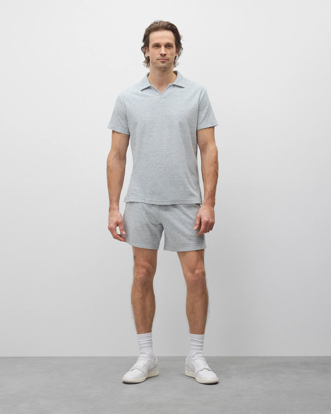 TEXTURED TERRY POLO (STATIC) - REIGNING CHAMP