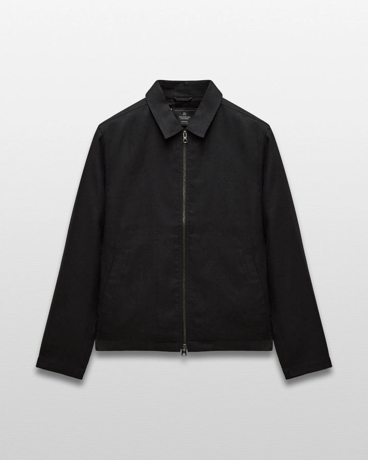 LINEN VENUE JACKET (BLACK) - REIGNING CHAMP