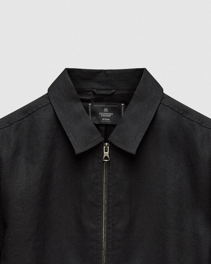 LINEN VENUE JACKET (BLACK) - REIGNING CHAMP