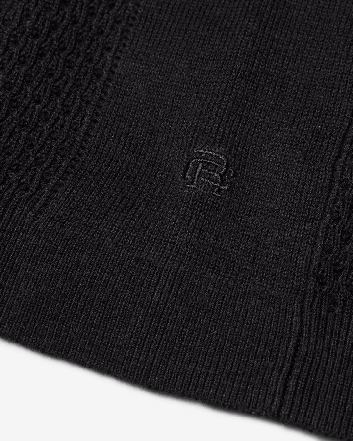 COTTON LINEN VICTOR POLO (BLACK) - REIGNING CHAMP