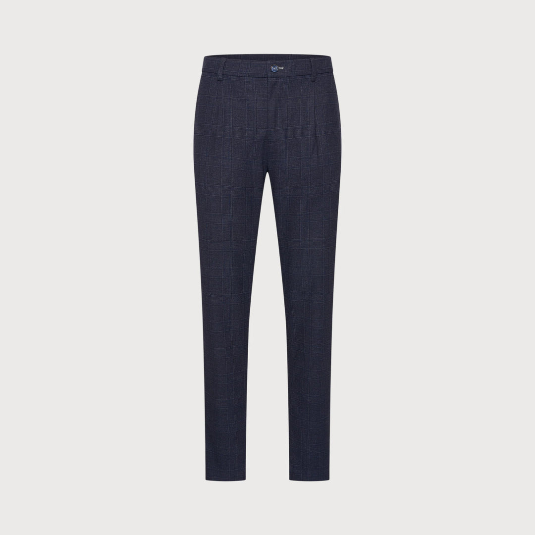 STEVEN CHECK PANT (NAVY) - BLUE INDUSTRY