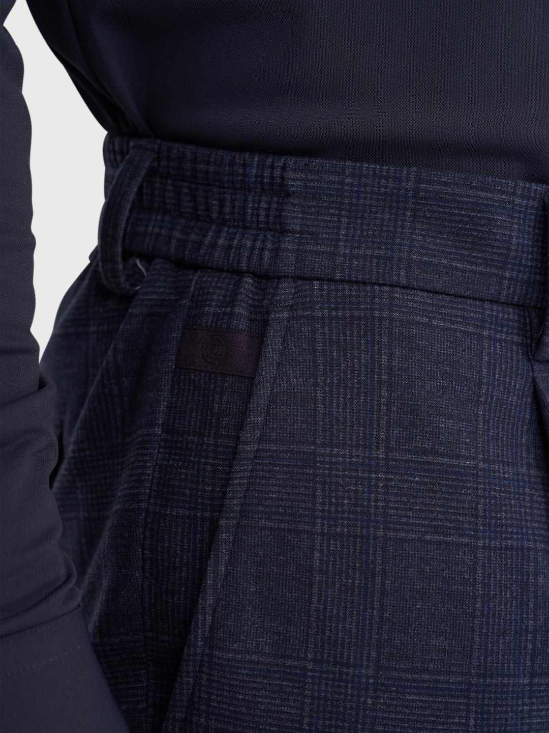 STEVEN CHECK PANT (NAVY) - BLUE INDUSTRY