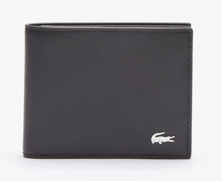 SMALL LEATHER BILLFOLD WALLET - LACOSTE