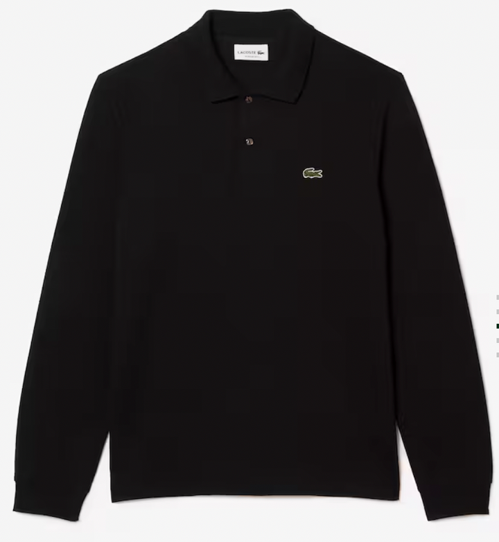 LONG SLEEVE POLO (BLACK) - LACOSTE
