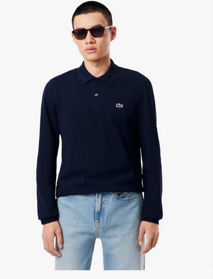 LONG SLEEVE POLO (NAVY) - LACOSTE