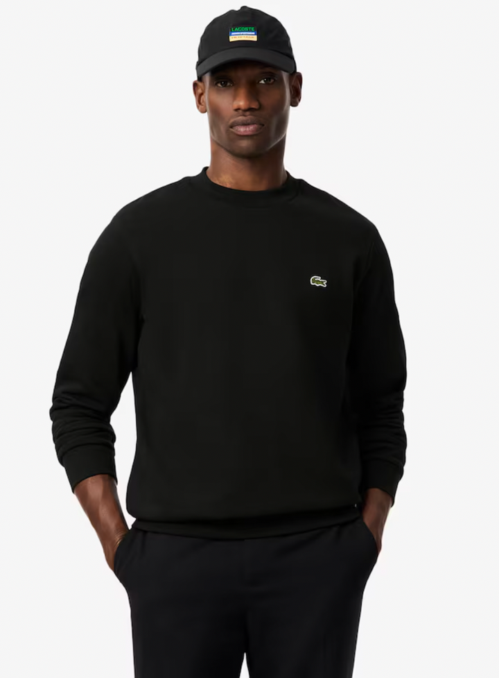 FLEECE SWEATSHIRT (BLACK) - LACOSTE