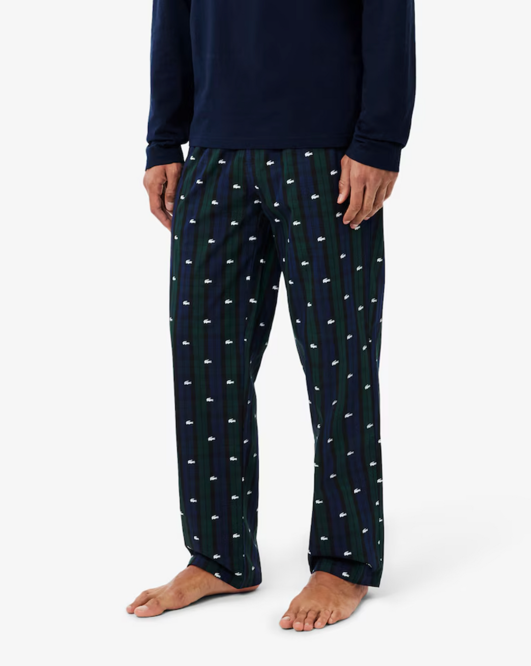 COTTON PLAID PYJAMA SET (MIDNIGHT) - LACOSTE