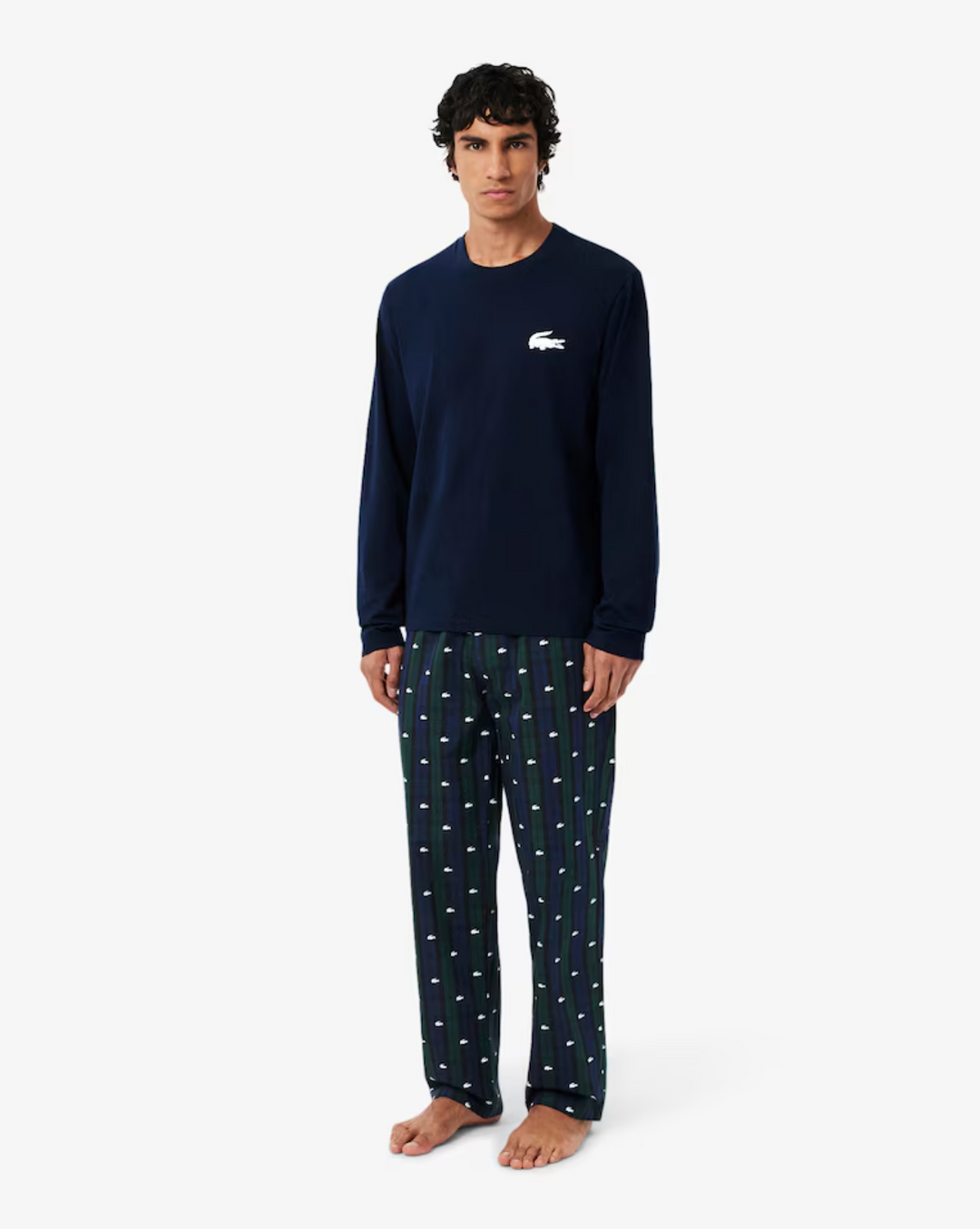 COTTON PLAID PYJAMA SET (MIDNIGHT) - LACOSTE