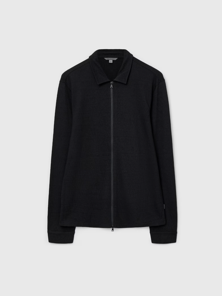 KASSEN ZIP OVER SHIRT (NAVY) - JOHN VARVATOS