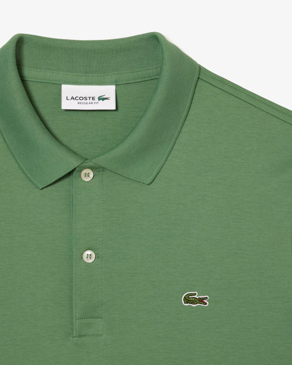 COTTON POLO (GREEN) - LACOSTE