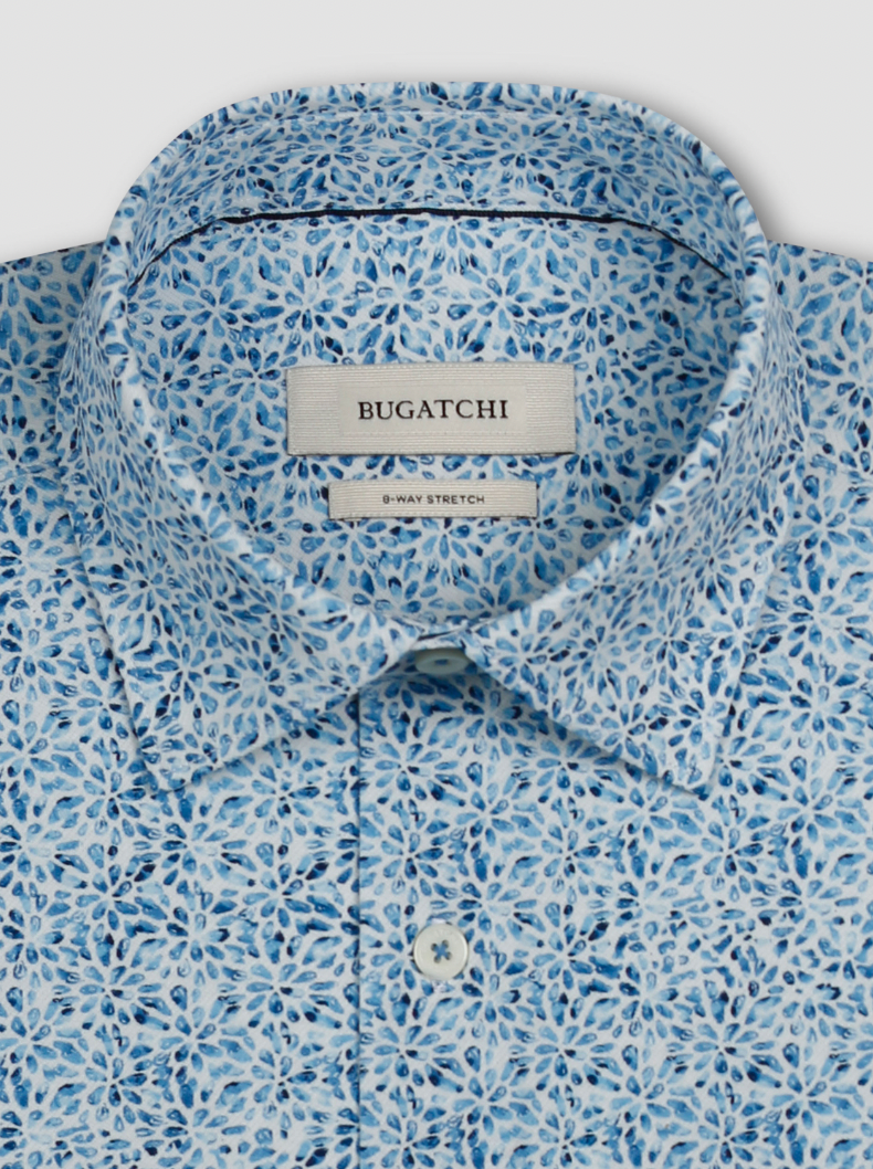 JAMES LONGSLEEVE SHIRT (BLUE FLORAL) - BUGATCHI