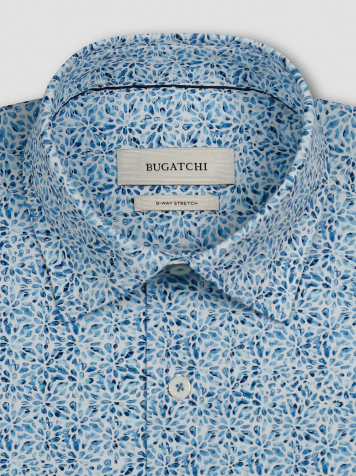 JAMES LONGSLEEVE SHIRT (BLUE FLORAL) - BUGATCHI