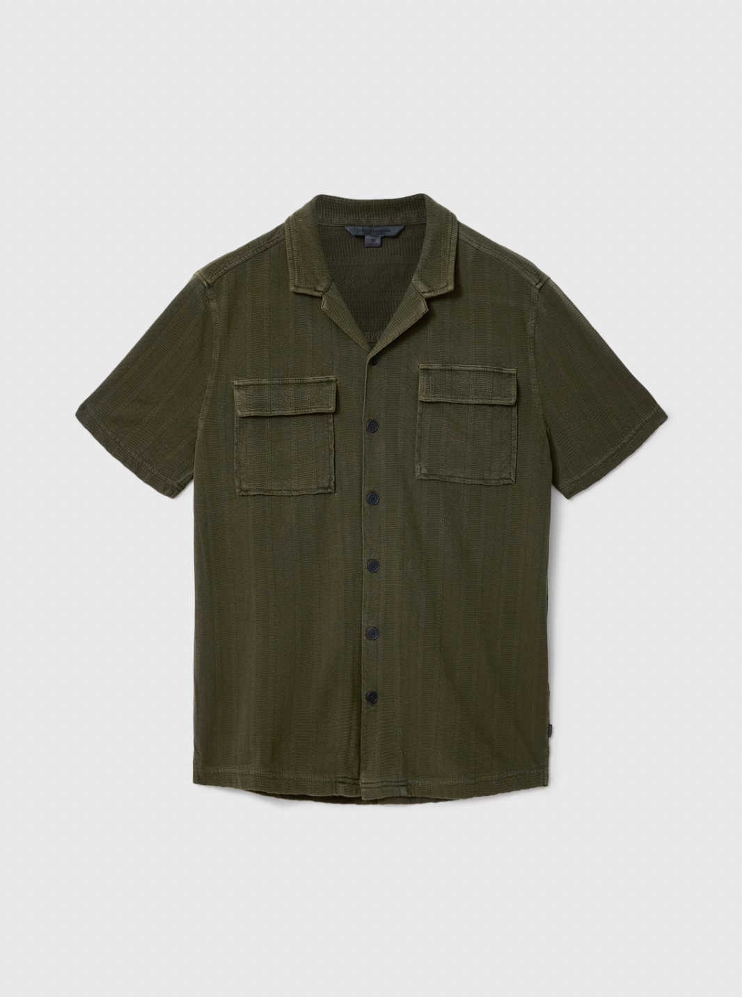 AMADORA CAMP COLLAR SHIRT (TEAKWOOD) - JOHN VARVATOS