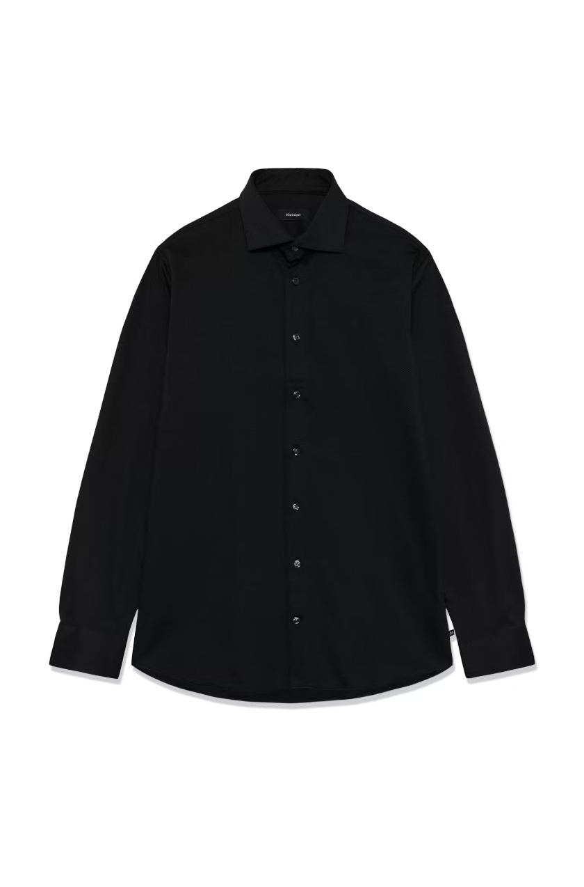 MAMARC LINEN SHIRT (BLACK) - MATINIQUE