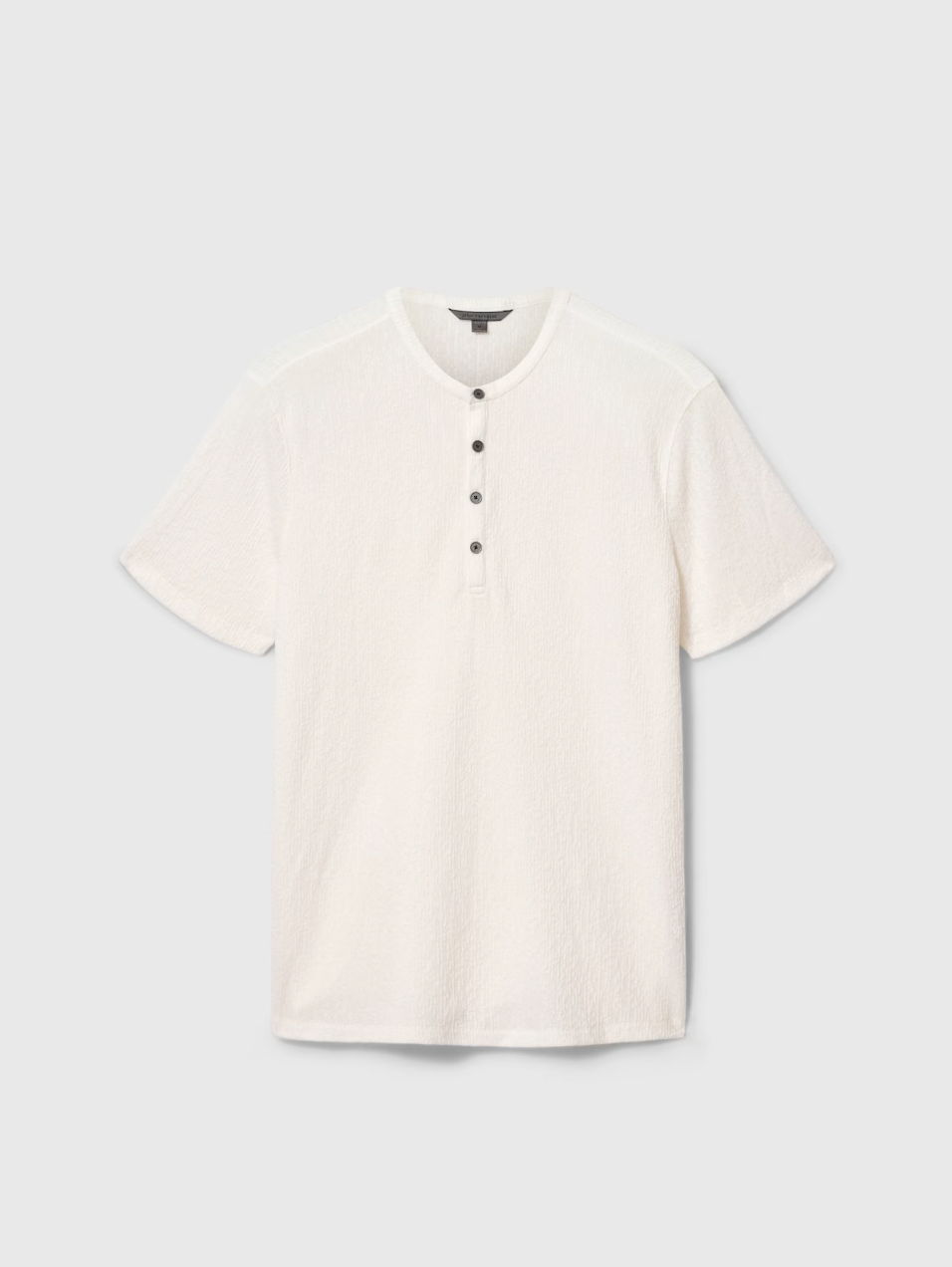 EGON SS TEXTURED HENLEY (WHITE) - JOHN VARVATOS