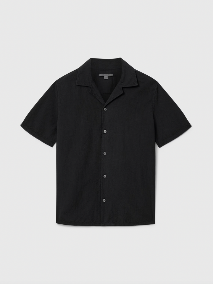 DAN CAMP SHIRT (BLACK) - JOHN VARVATOS
