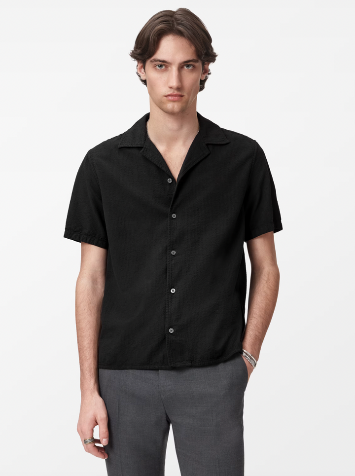 DAN CAMP SHIRT (BLACK) - JOHN VARVATOS