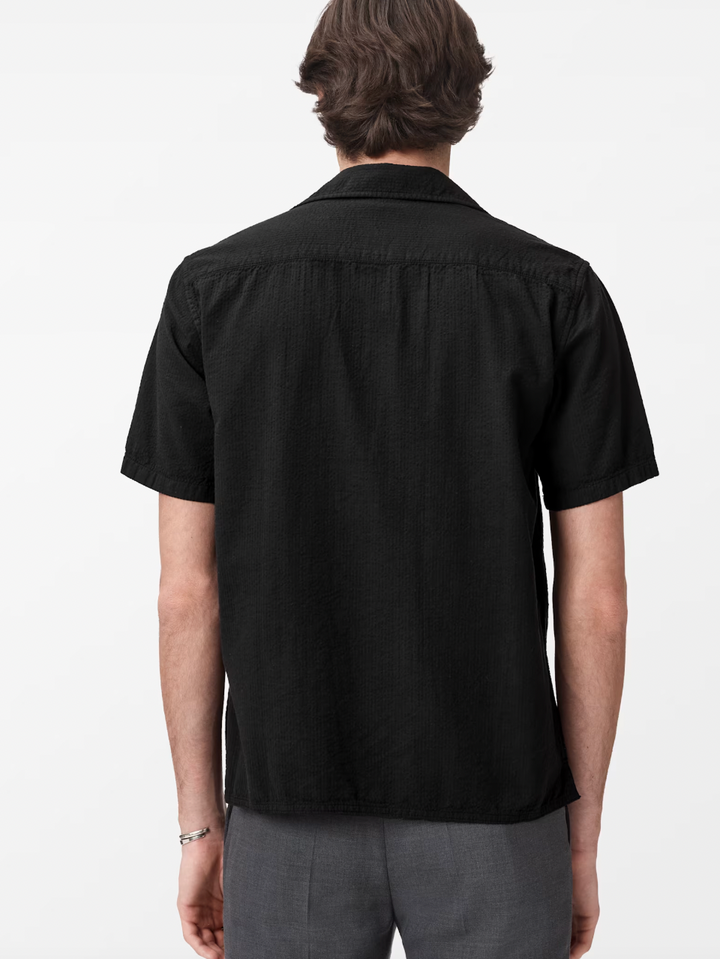 DAN CAMP SHIRT (BLACK) - JOHN VARVATOS