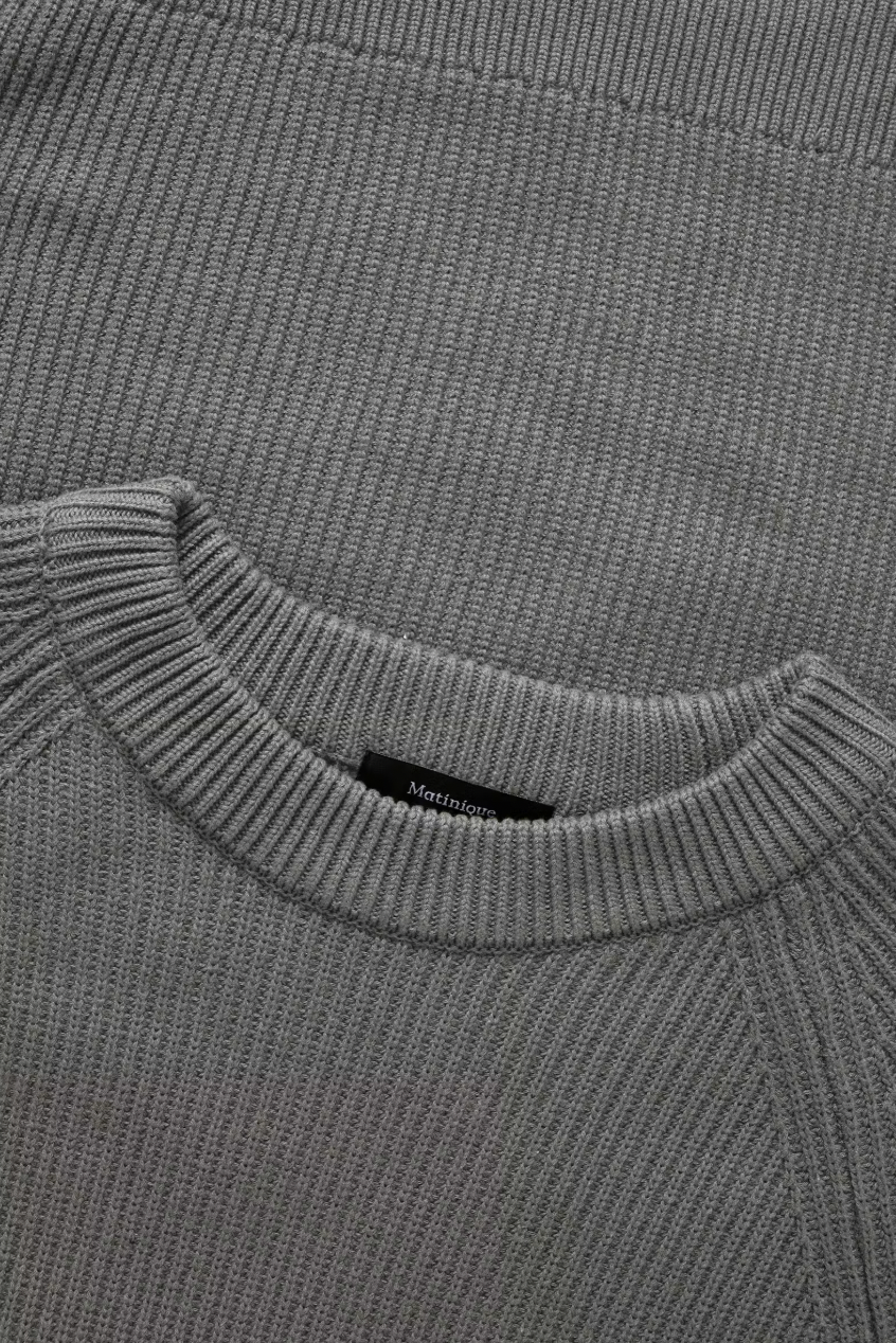 MAHELLSON SWEATER (GREY) - MATINIQUE