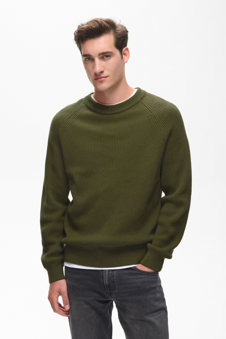 MAHELLSON SWEATER (OLIVE) - MATINIQUE