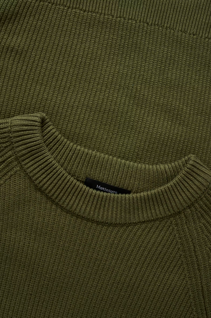 MAHELLSON SWEATER (OLIVE) - MATINIQUE