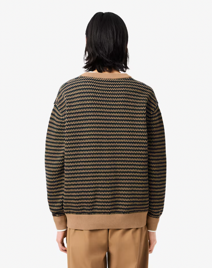 KNIT CARDIGAN (NAVY MIX) - LACOSTE