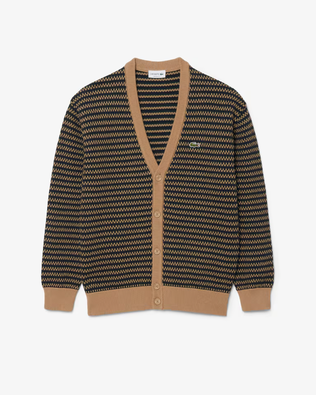 KNIT CARDIGAN (NAVY MIX) - LACOSTE