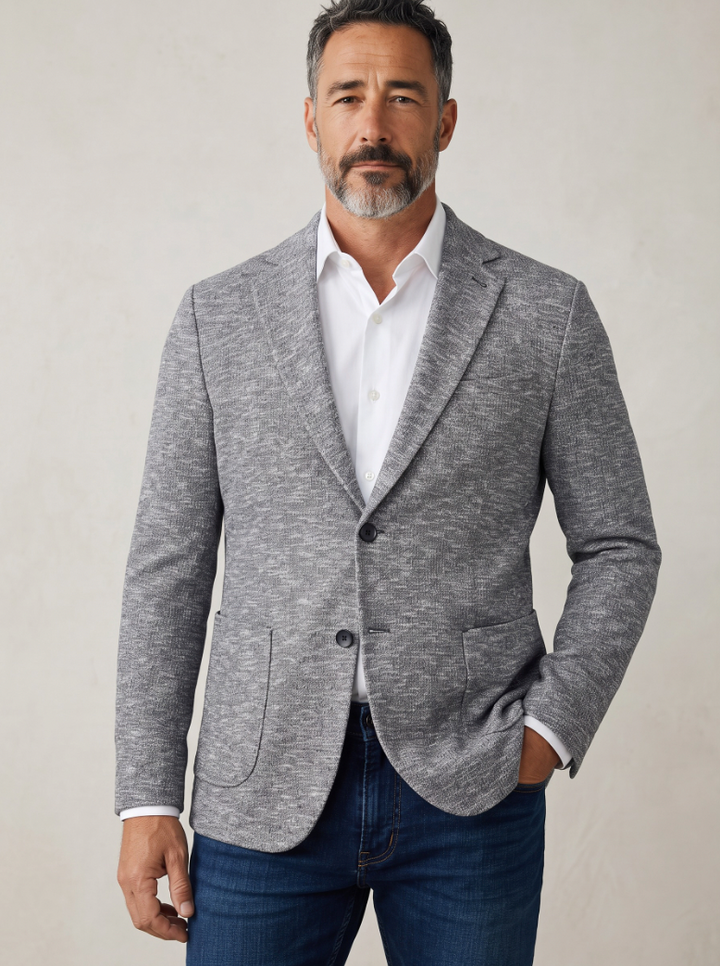 ARLINGTON KNIT BLAZER (GREY) - 7 DOWNIE