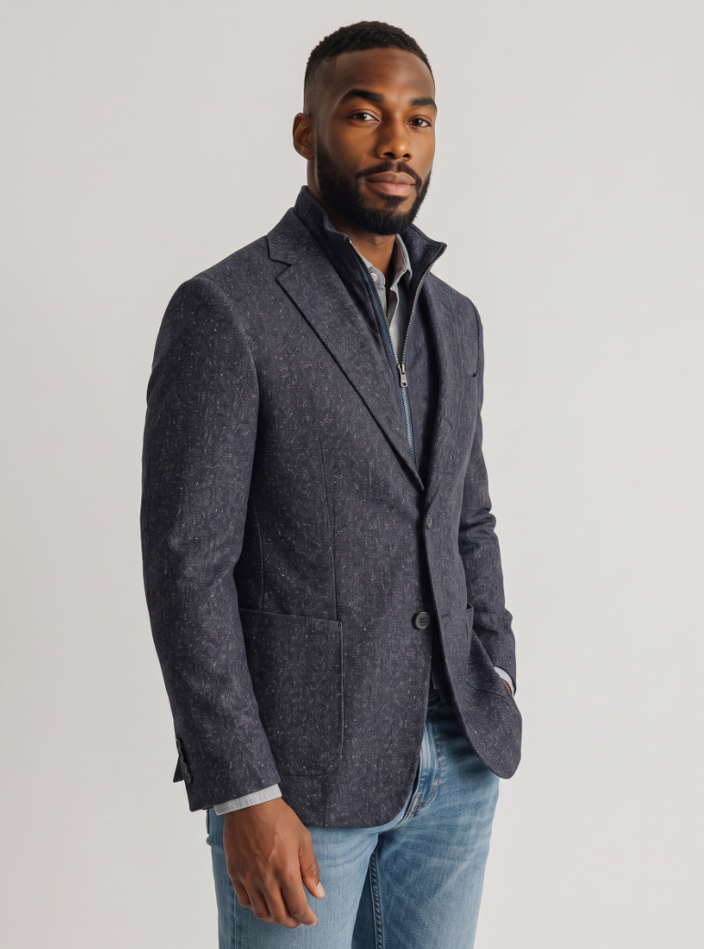 FRASER HYBRID BLAZER (NAVY) - 7 DOWNIE